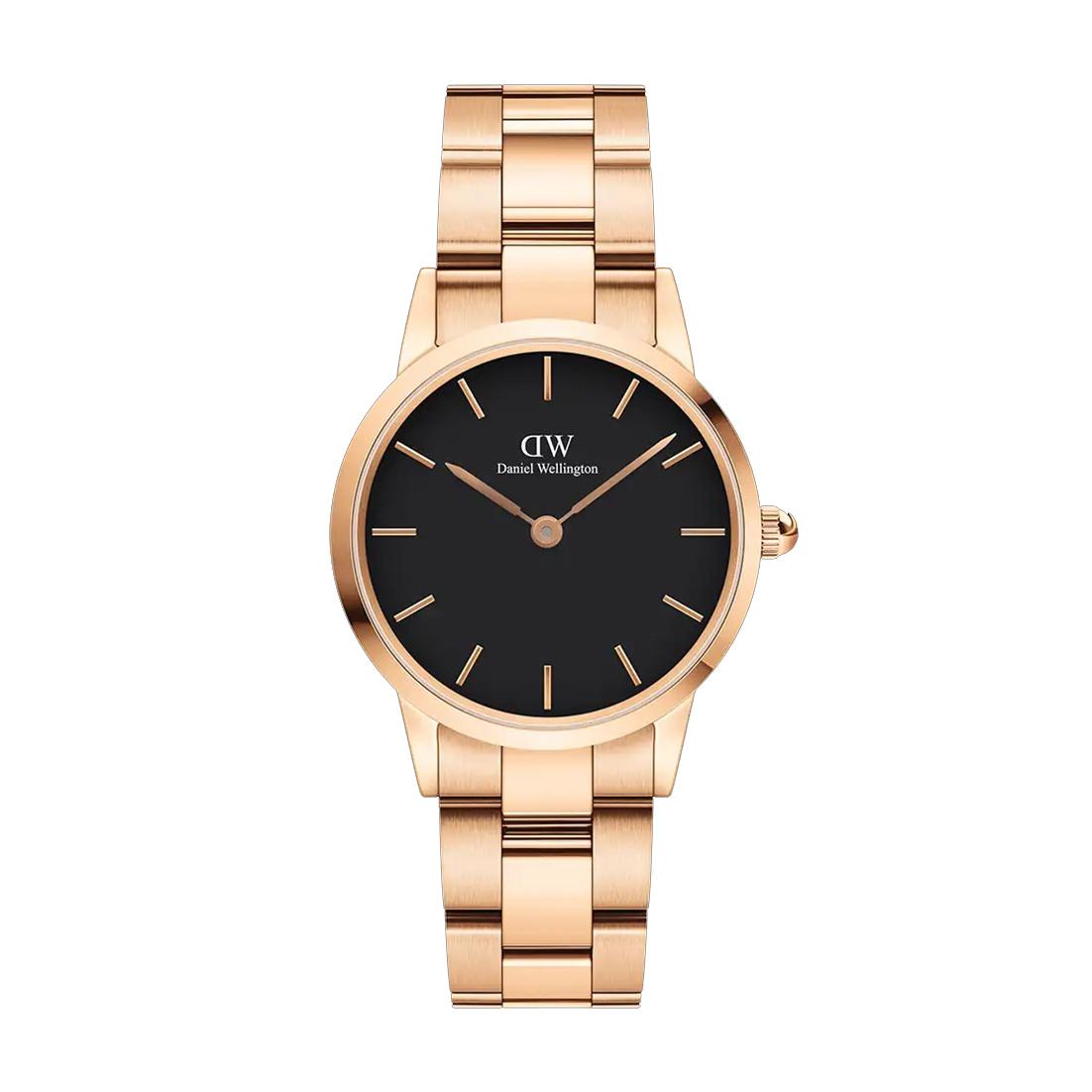 Daniel Wellignton Iconic Link Black Women's Watch